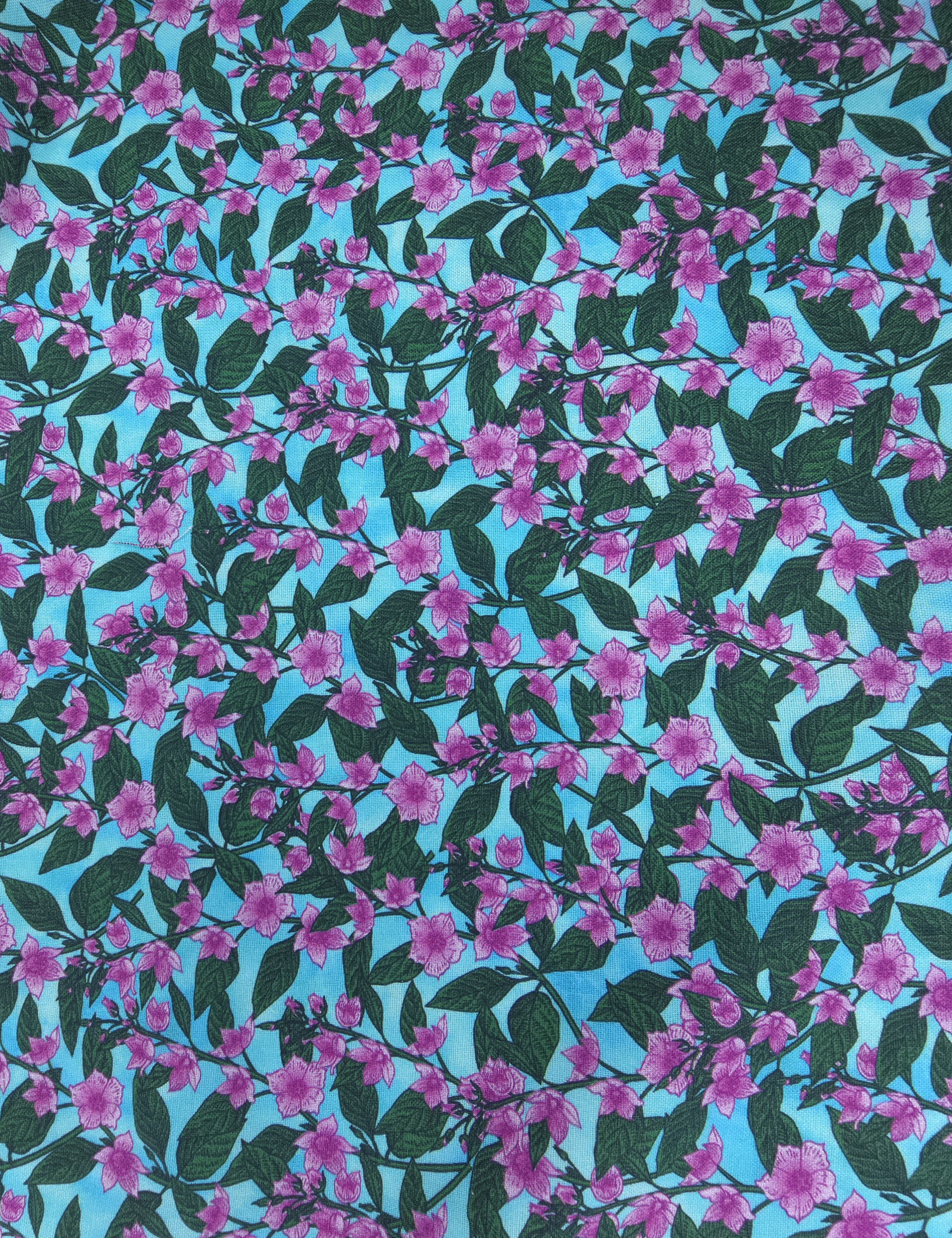 Patchwork Blumen pink Türkis