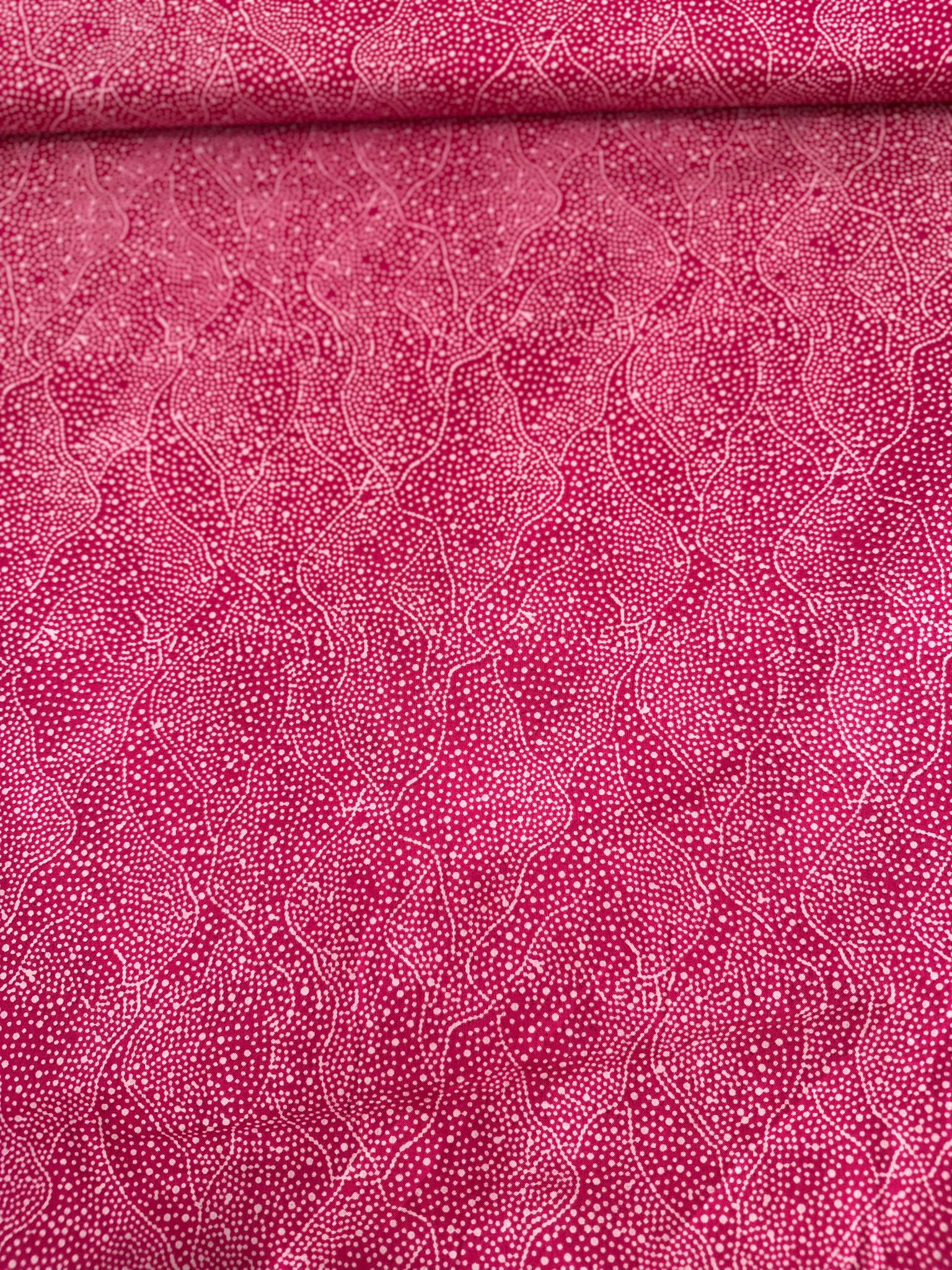 Patchwork Pink mit weißen Punkten Patchwork Pink mit weißen Punkten