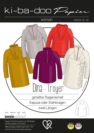 Papierschnitt Troyer Dina | Größe 32-58 Papierschnitt Troyer Dina | Größe 32-58