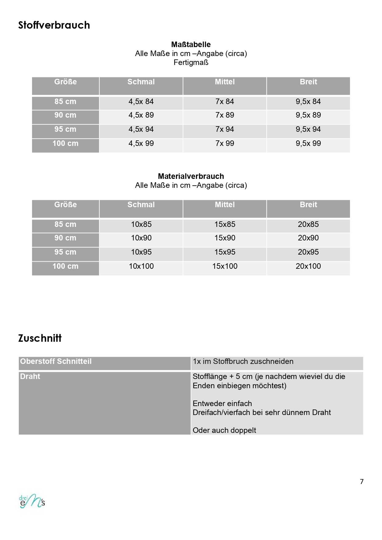 Haarband Schnittmuster „NODINO“ – Papierschnittmuster für stylische DIY Haarbänder