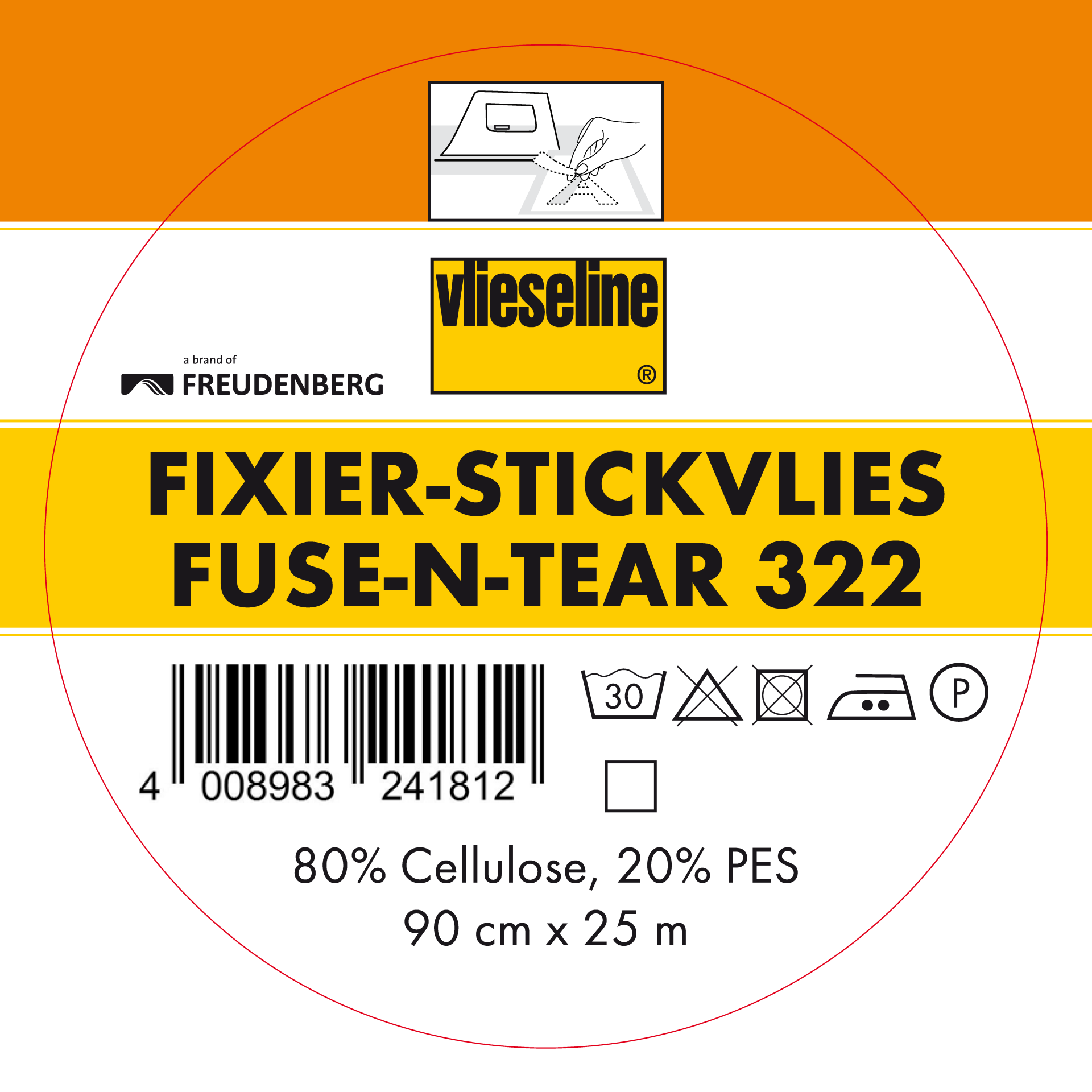 Fixier Stickvlies 322