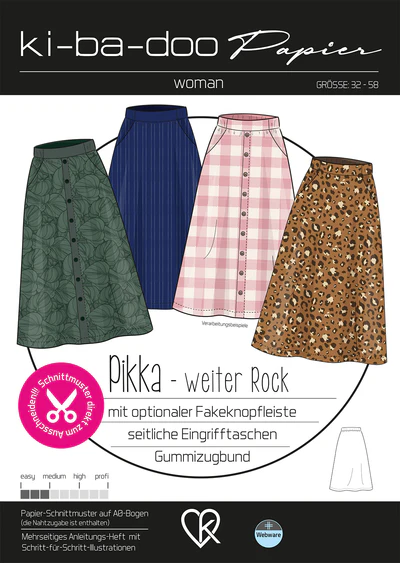 Papierschnitt Rock Pikka | Größe 32-56 Papierschnitt Rock Pikka | Größe 32-56