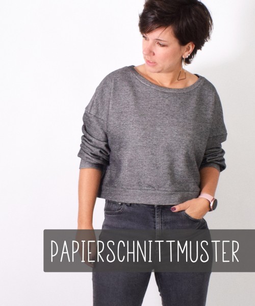 Papierschnittmuster #146 CROPPEDsweater / -jacke | Gr. 32-58 Papierschnittmuster #146 CROPPEDsweater / -jacke | Gr. 32-58