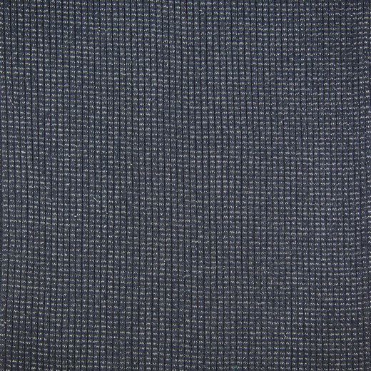 Strickbündchen Blau/ Glitzer silber