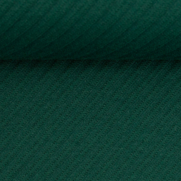 Jacquard-Jersey Sarina Diagonale Streifen Dunkelgrün