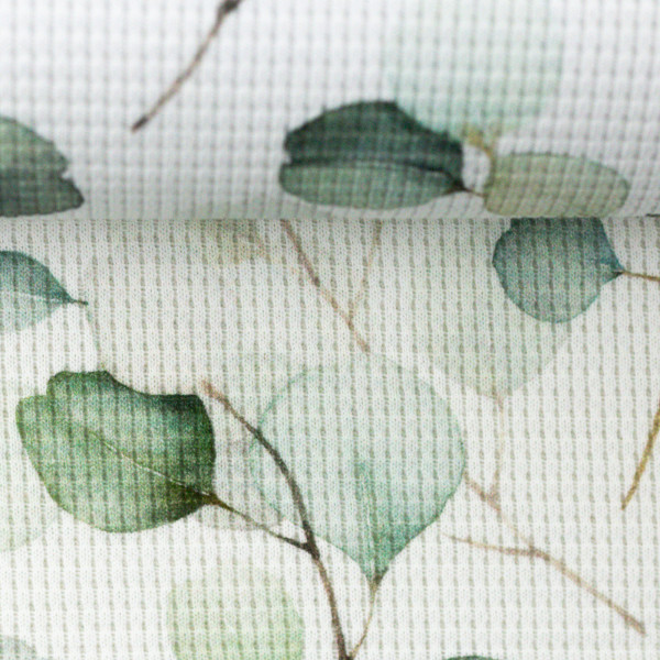 Waffeljersey Ilse Eukalyptusblätter by Swafing