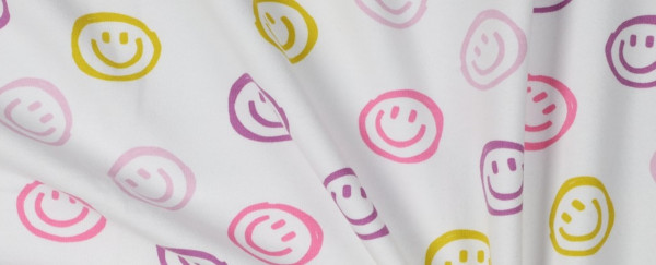 Soft Sweat Smiley - Ecru / Pink